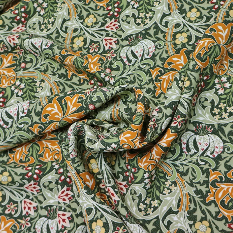 200CM REMNANT William Morris Viscose - Golden Lily