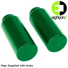 81 Custom Scooters Grind Pegs, Green