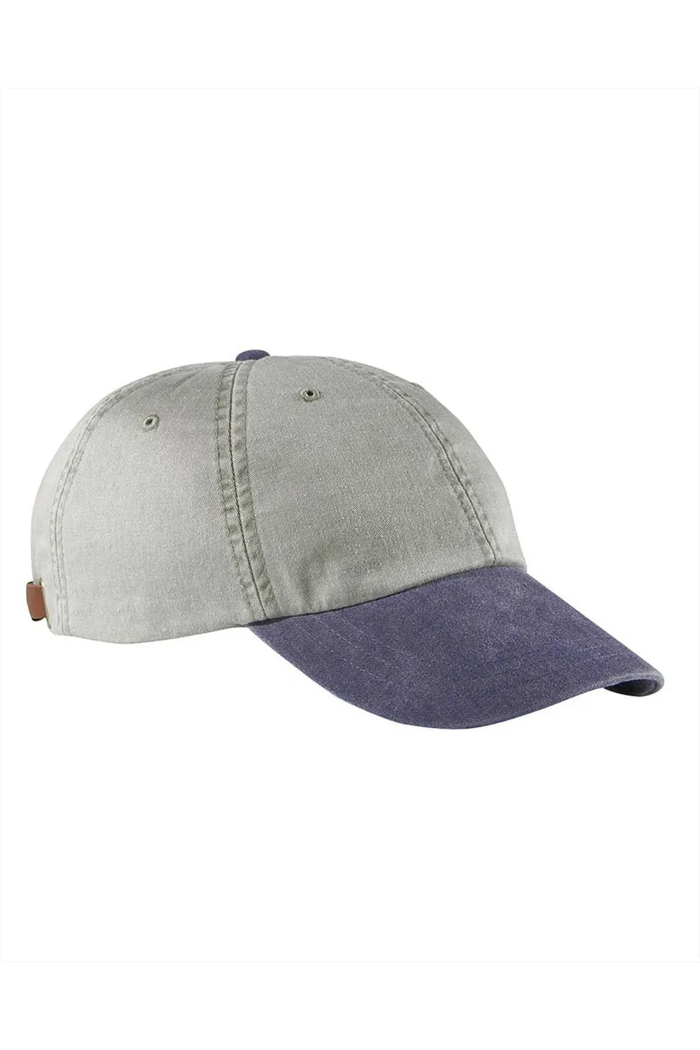 Adams Mens Adjustable Hat - Stone Grey/Navy Blue