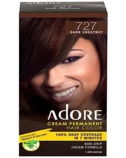 Adore Cream Permanent Hair Color - Dark Chestnut 727