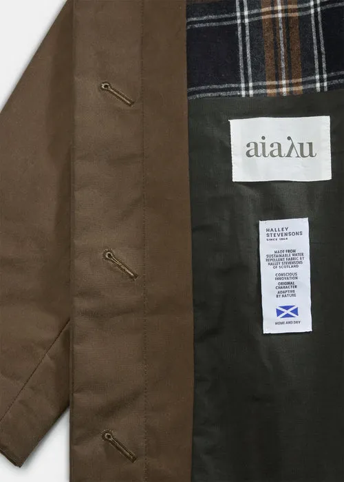 AIAYU - Noor Coat Oilskin - Bark