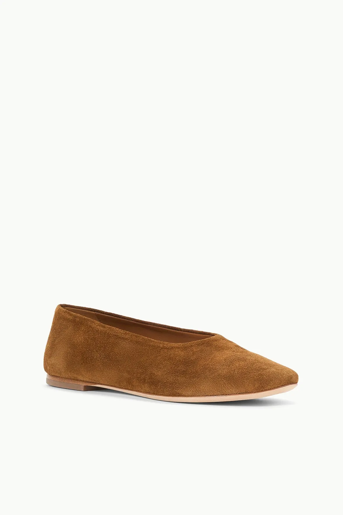 ALBA BALLET FLAT | TAN SUEDE