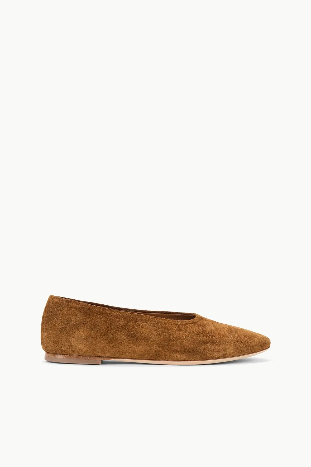 ALBA BALLET FLAT | TAN SUEDE