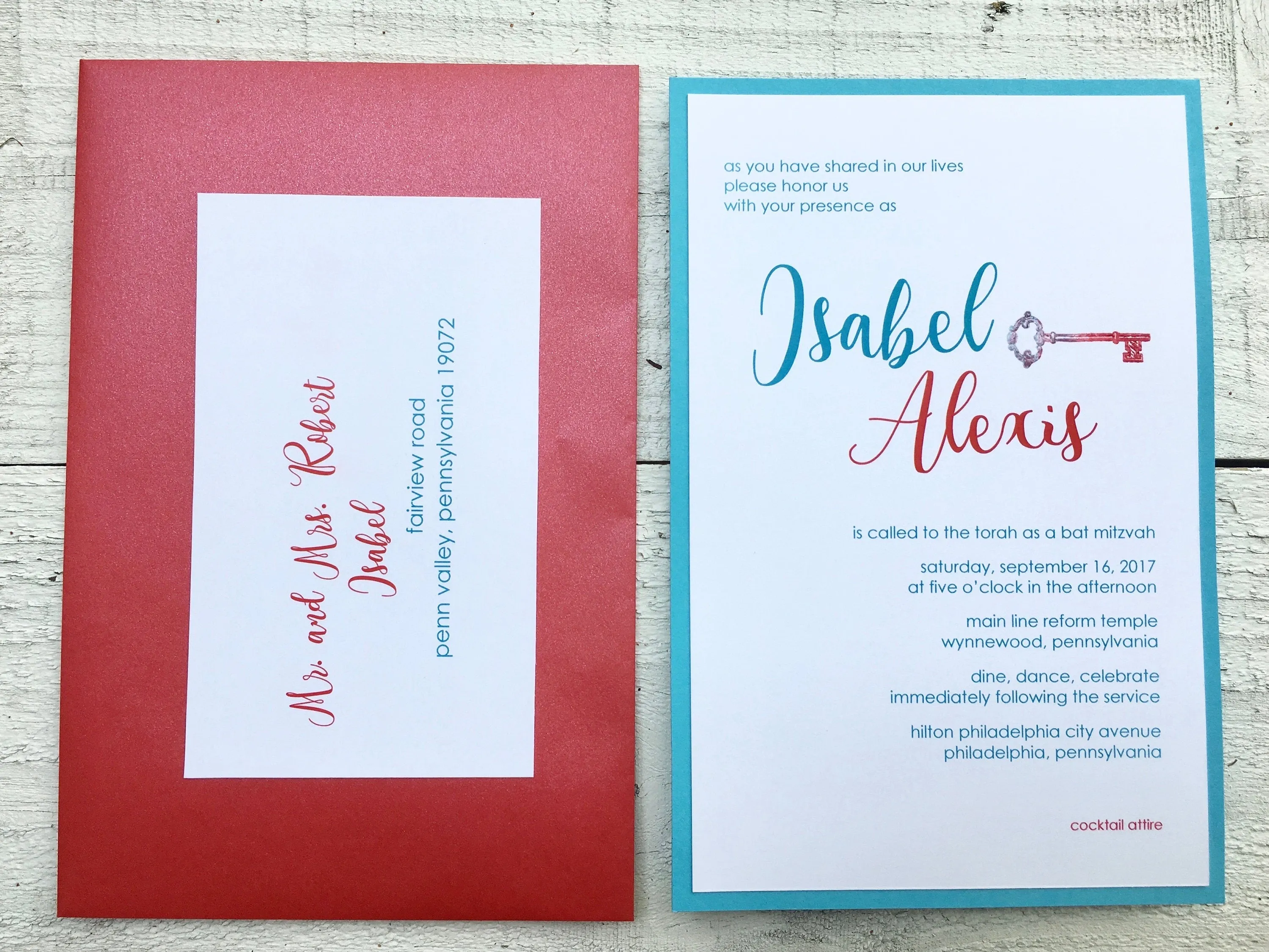 Alice in Wonderland Themed Invitation