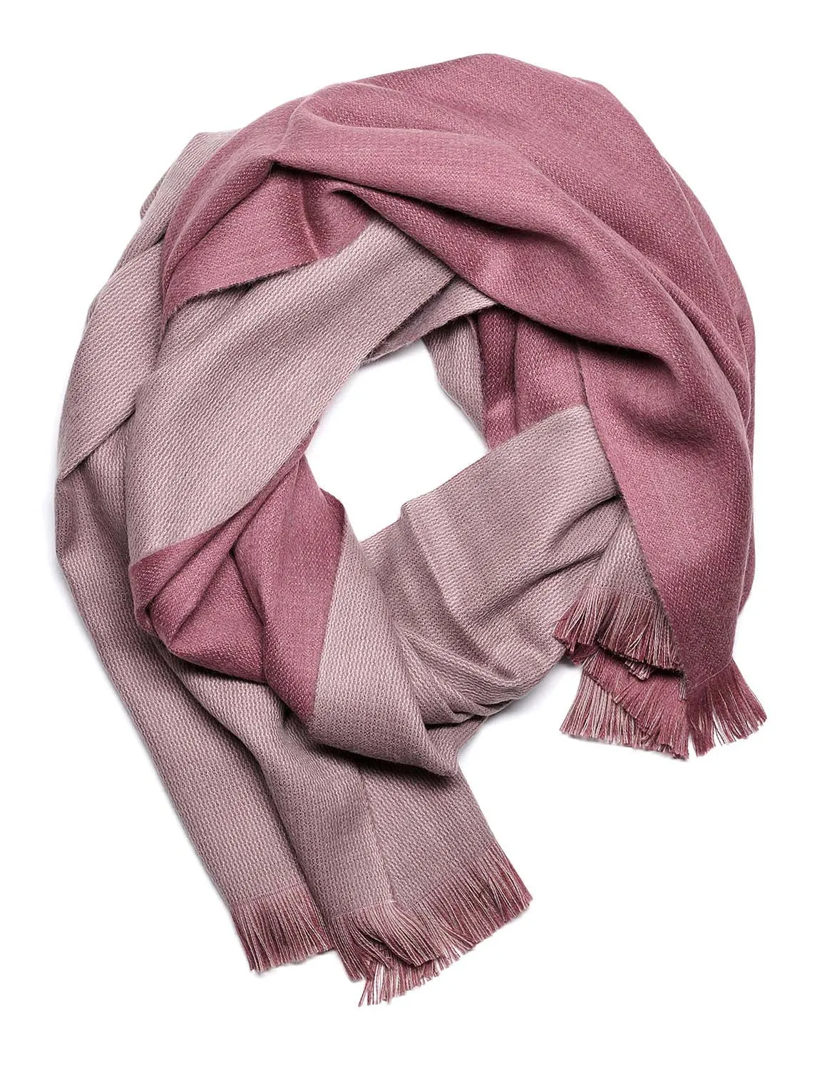 Alpaca Wrap Reversible  - Renaissance Rose