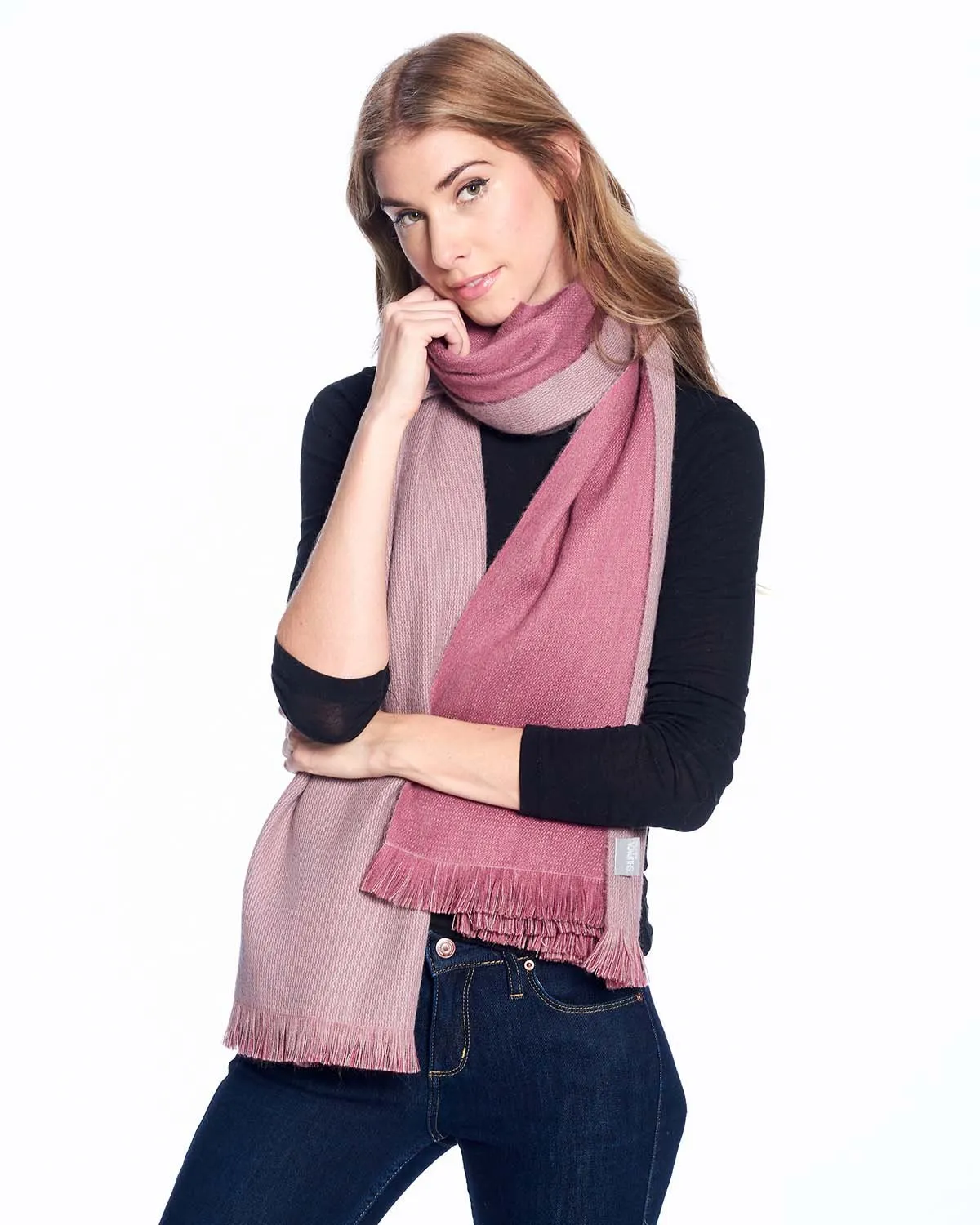 Alpaca Wrap Reversible  - Renaissance Rose