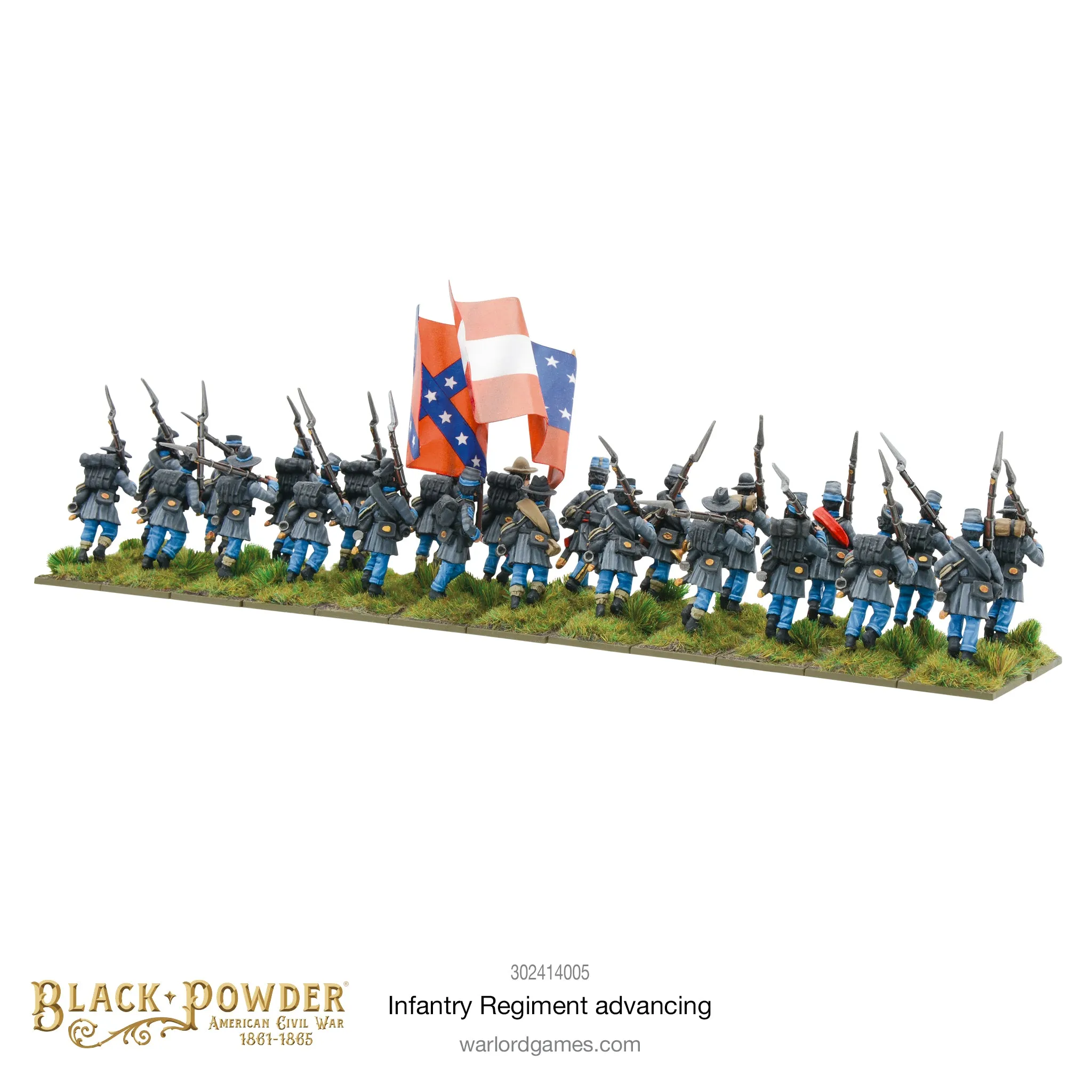 American Civil War: Infantry Regiment Advancing