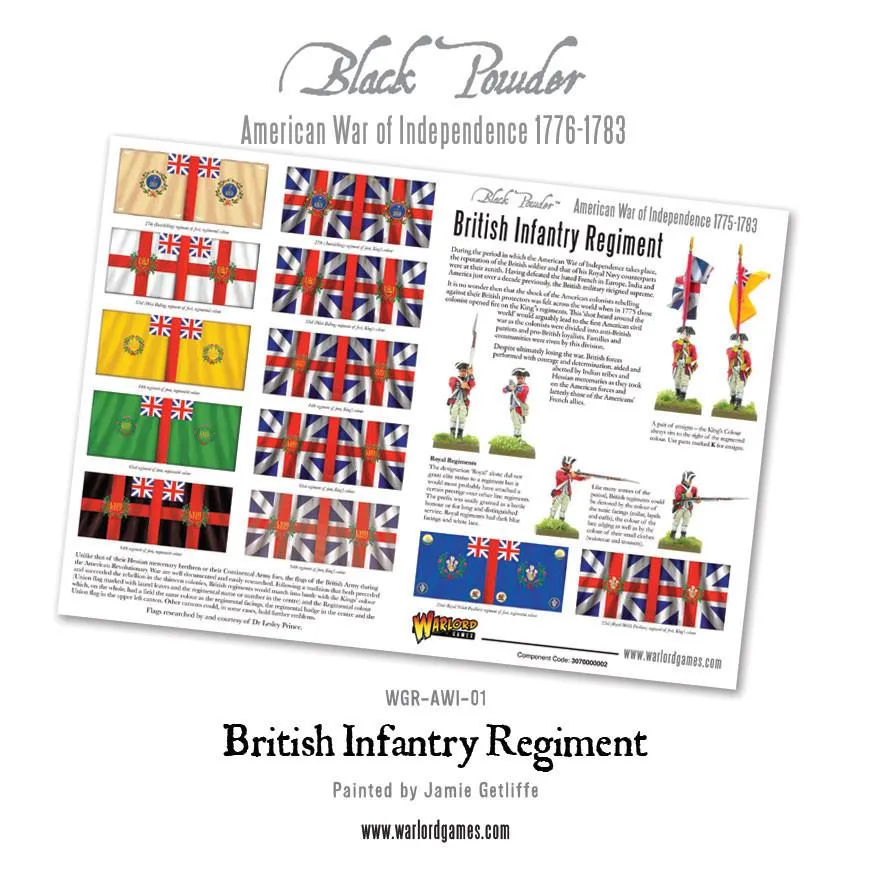 American War of Independence: British Infantry Regiment