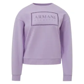 Armani Exchange Chic Purple Cotton Sweater for Women