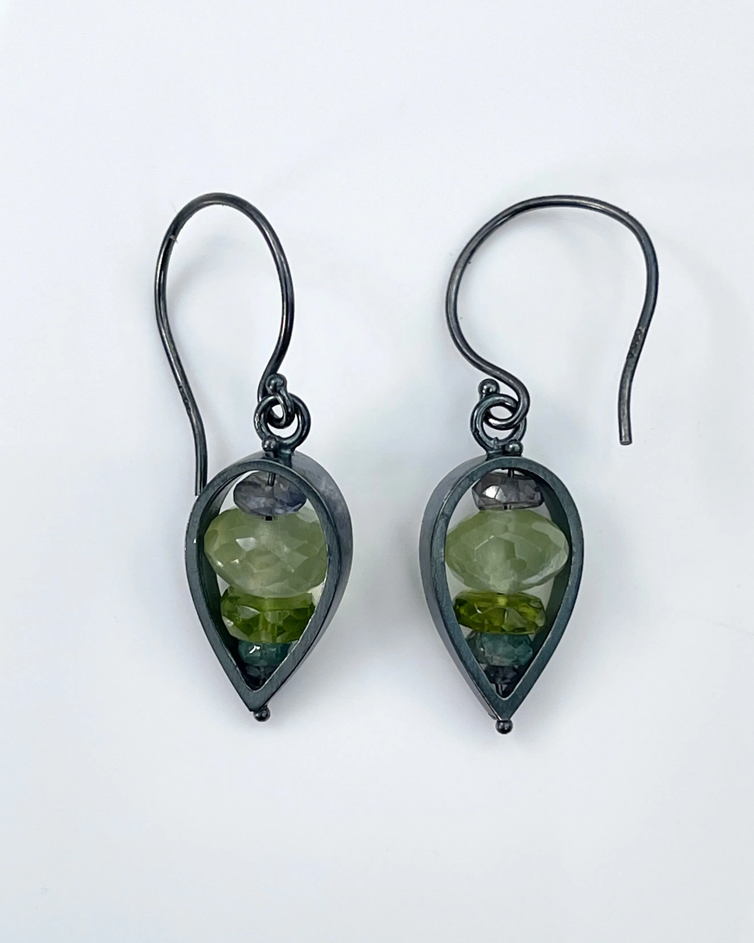 Ashka Dymel Inverted Teardrop Earrings