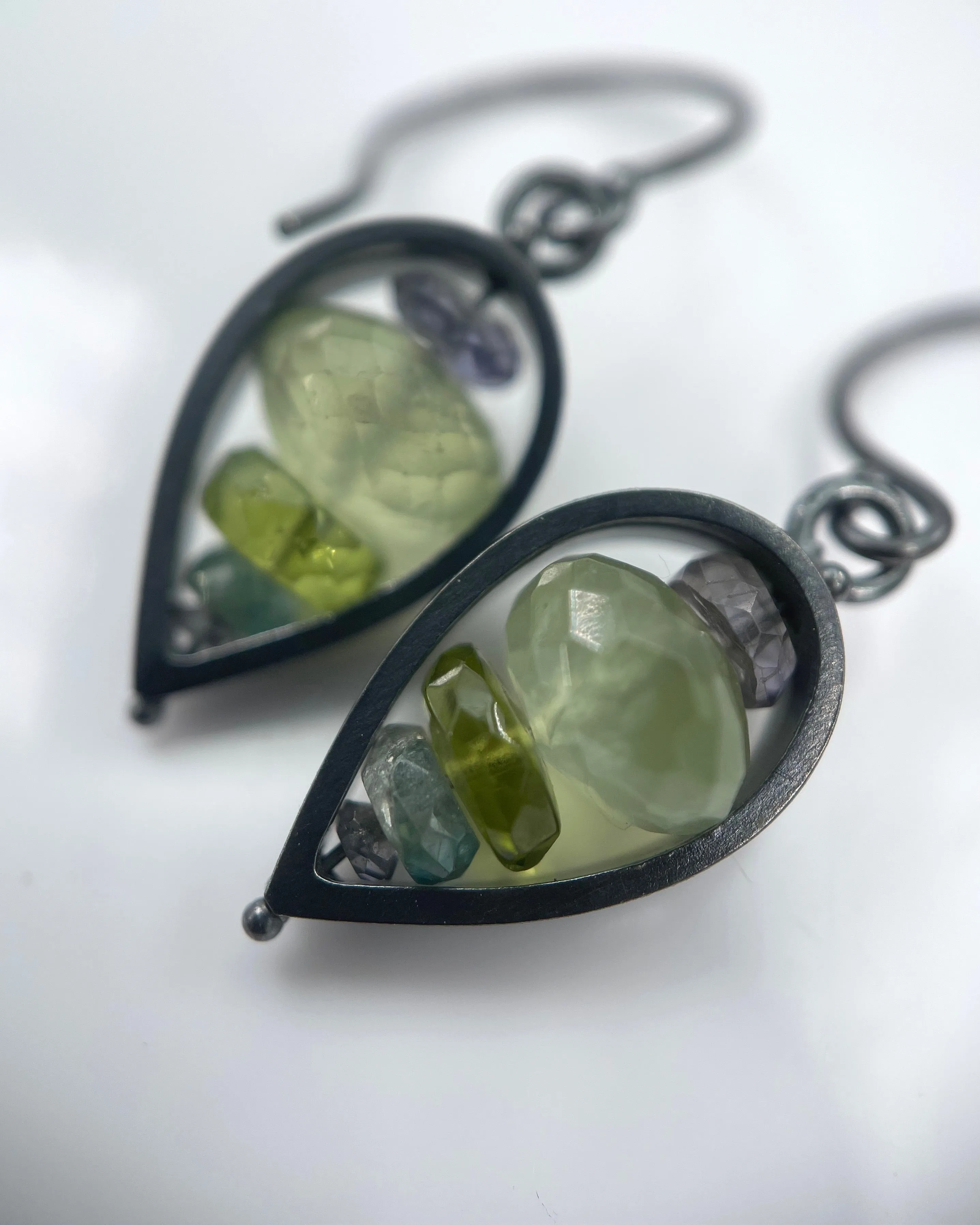 Ashka Dymel Inverted Teardrop Earrings