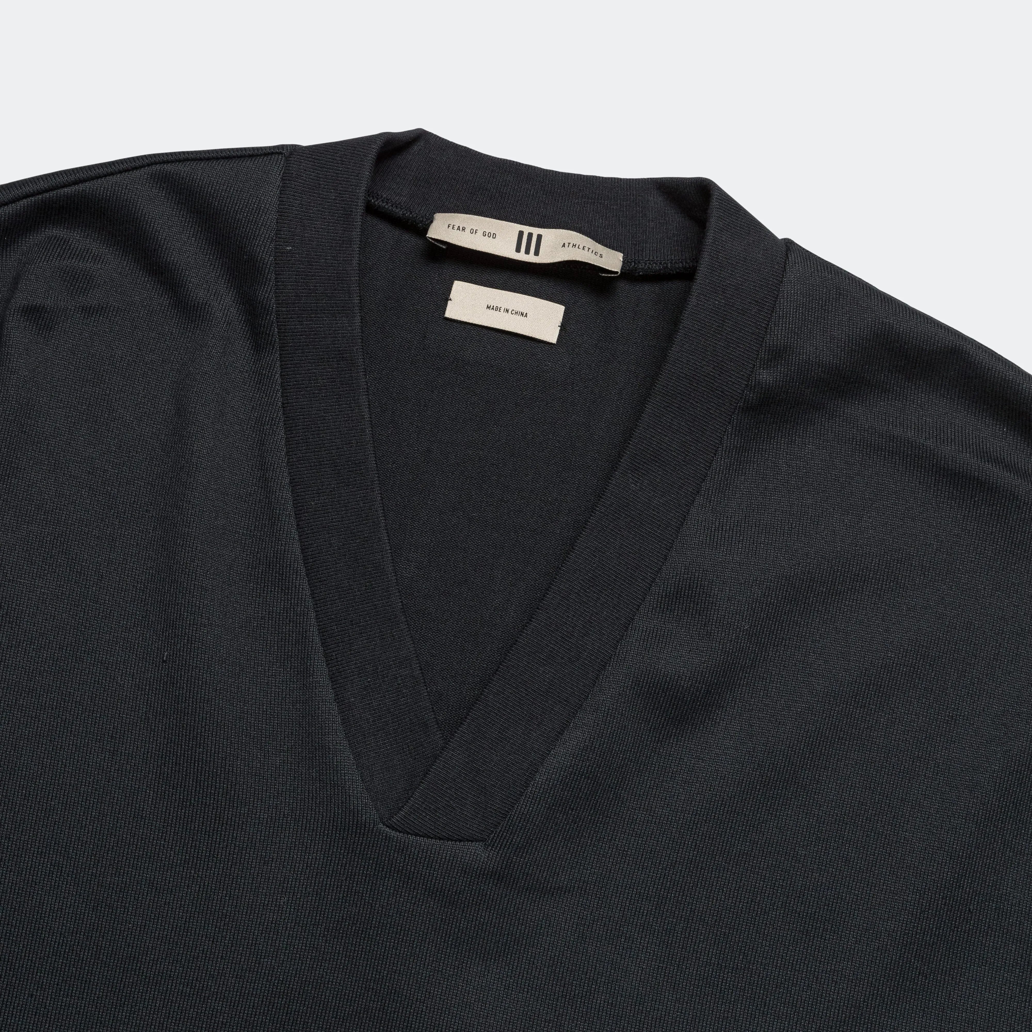 Athletics V-Neck Tee - Black