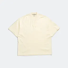 Athletics V-Neck Tee - Pale Yellow