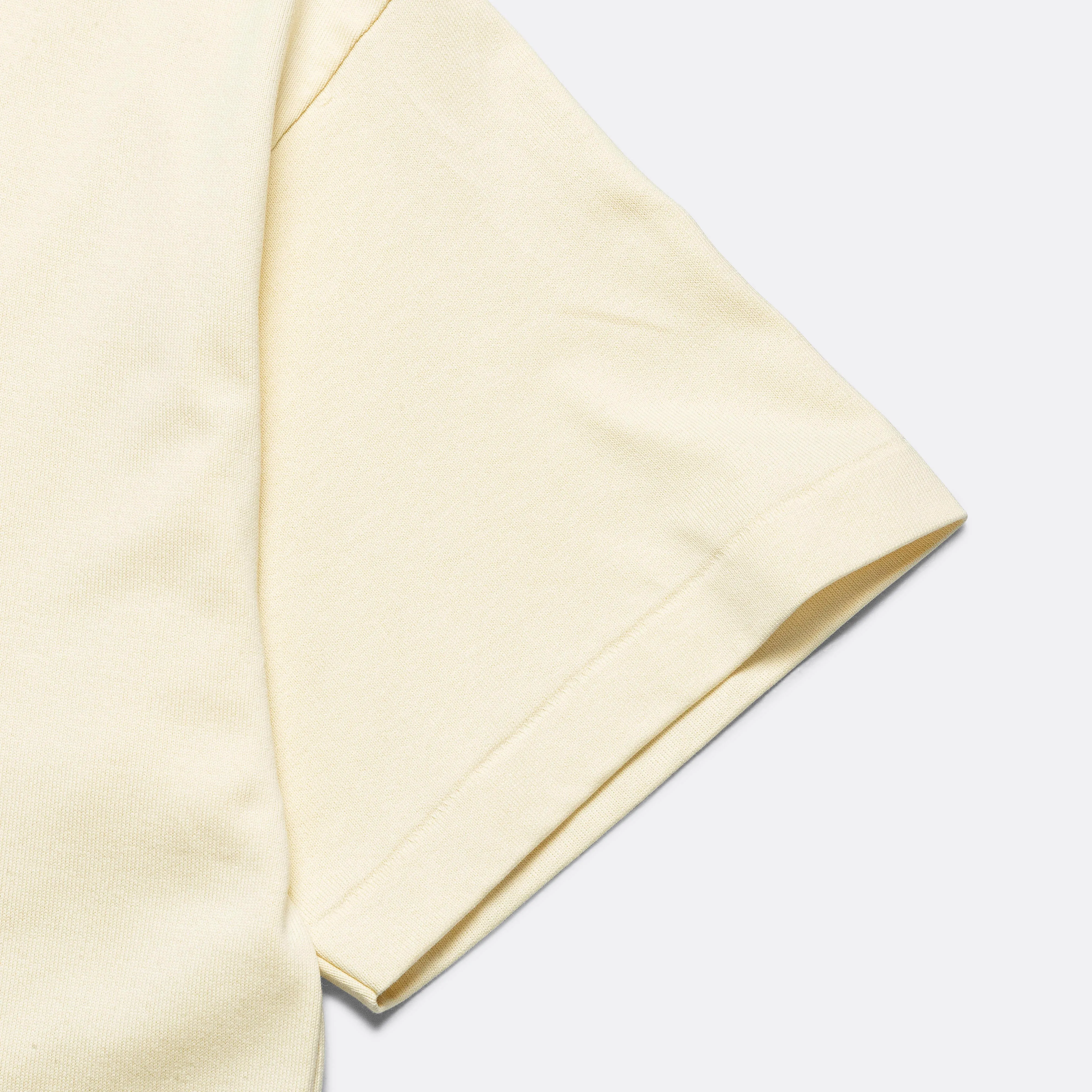 Athletics V-Neck Tee - Pale Yellow