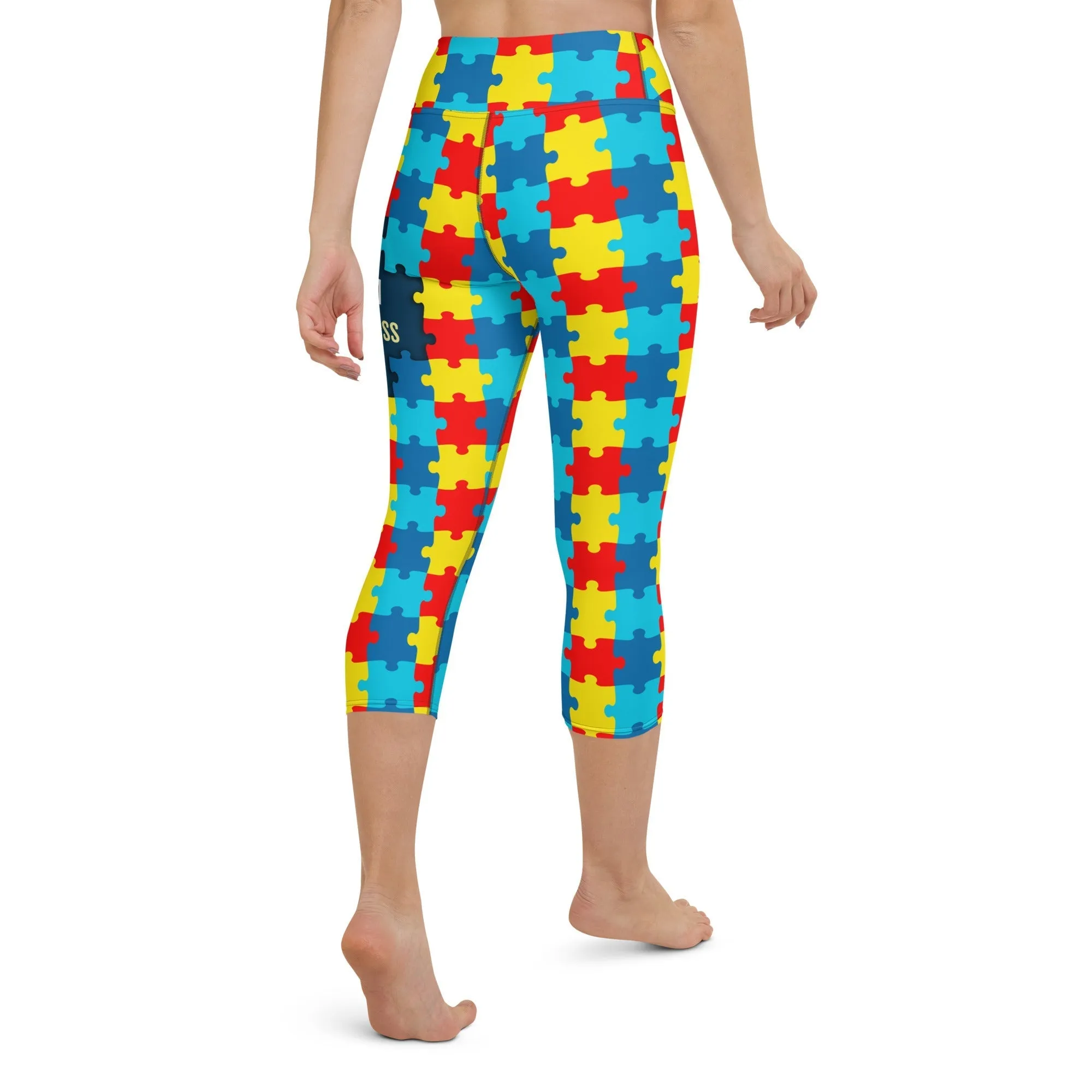 Autism Awareness Yoga Capris