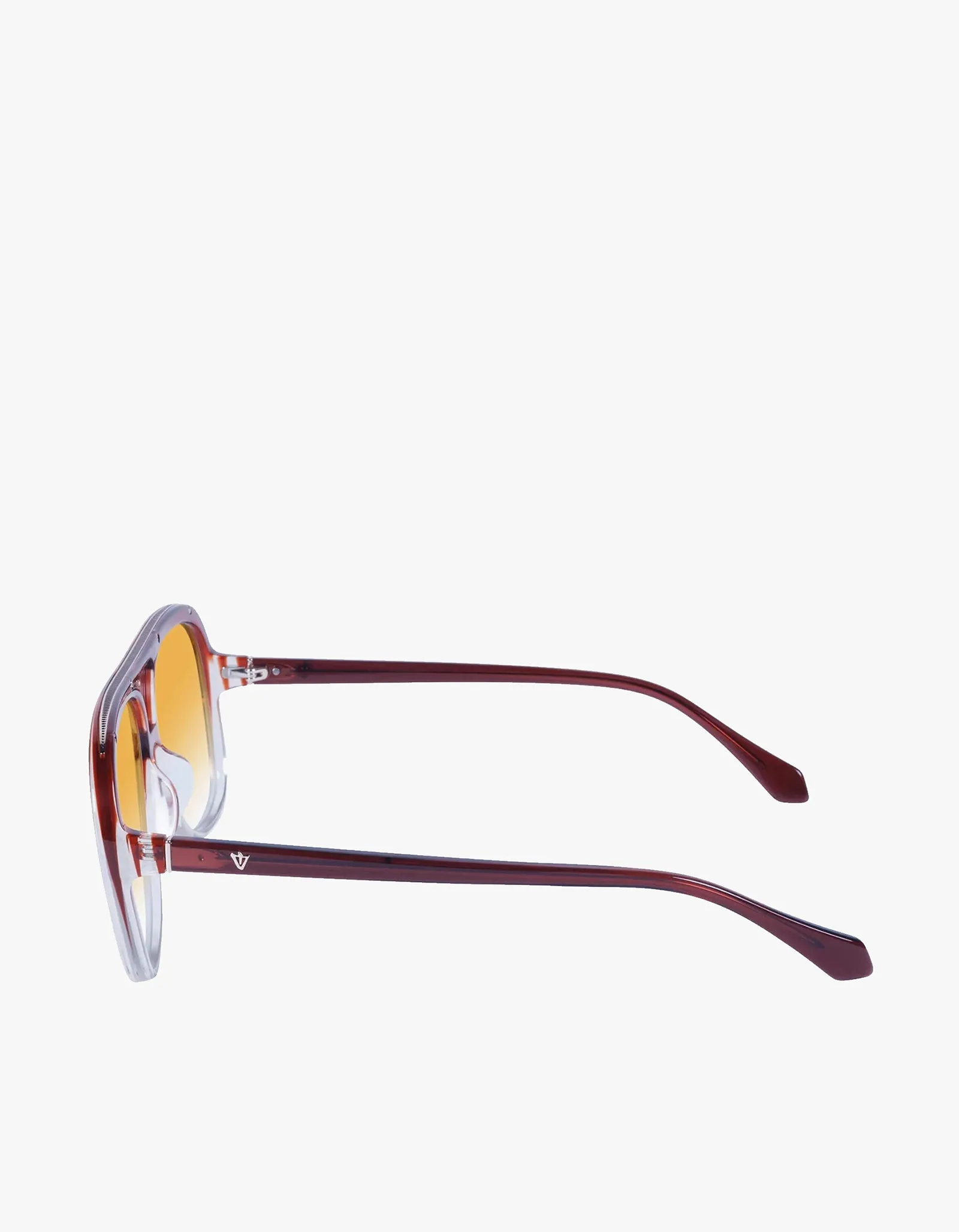 Bang Sunglasses - Burnt Orange To Crystal Fade