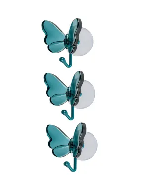 Bathroom Butterfly Hooks, Set Of 3