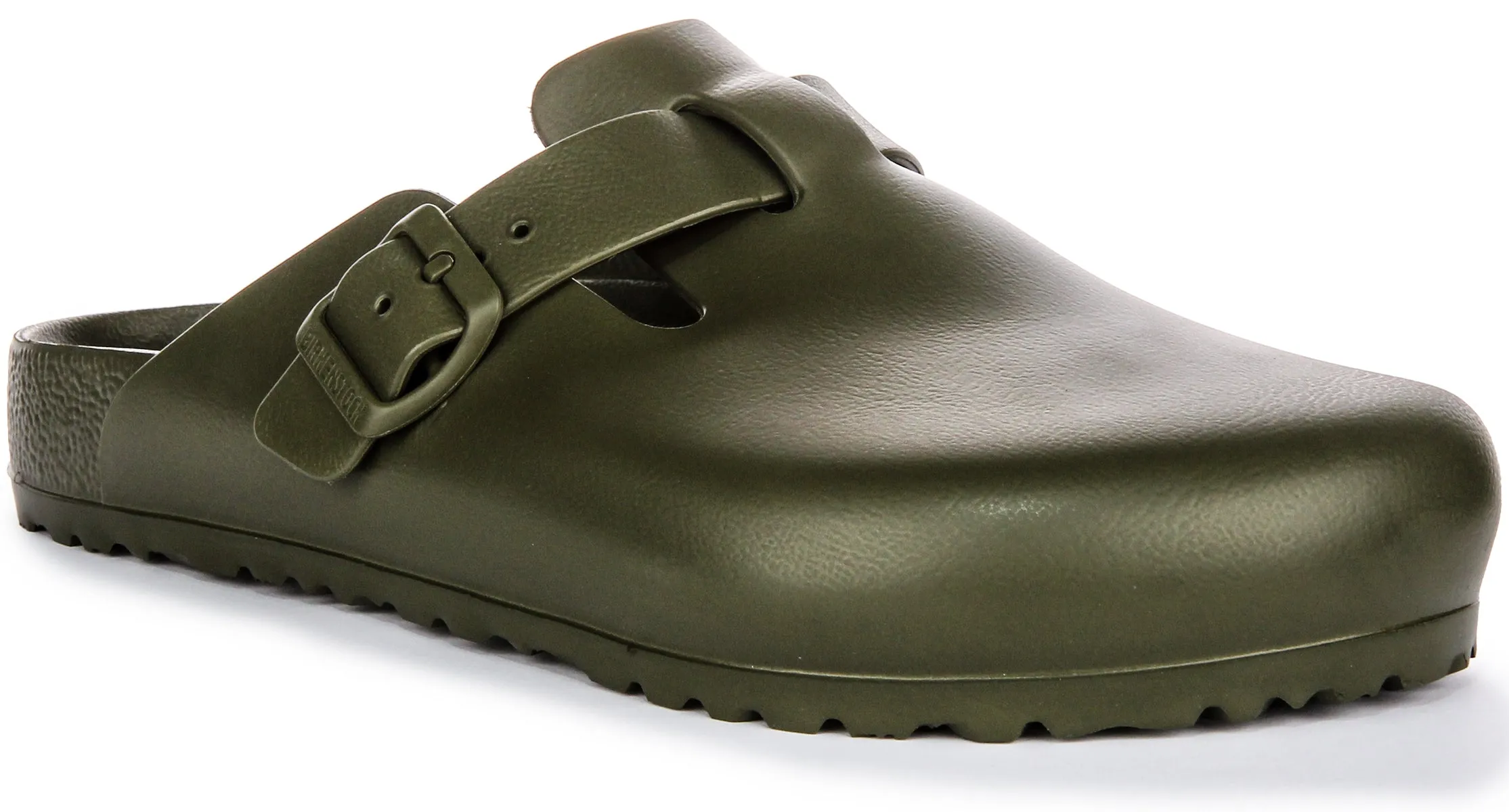 Birkenstock Boston Eva In Khaki Green | Regular Fit