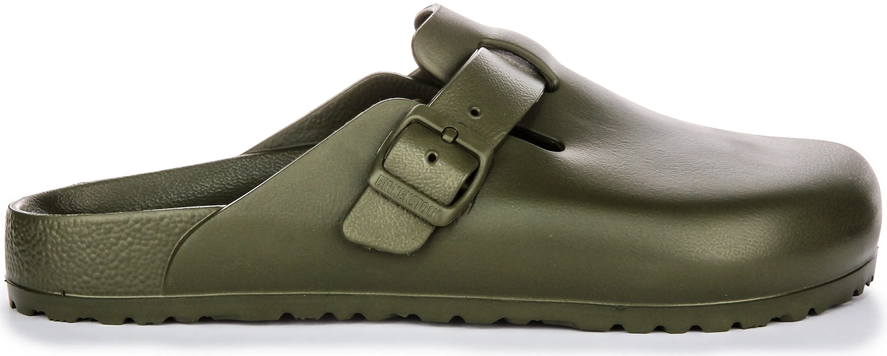 Birkenstock Boston Eva In Khaki Green | Regular Fit