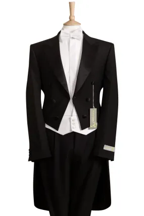 Black Four Piece Evening Tailcoat Suit - Brand New