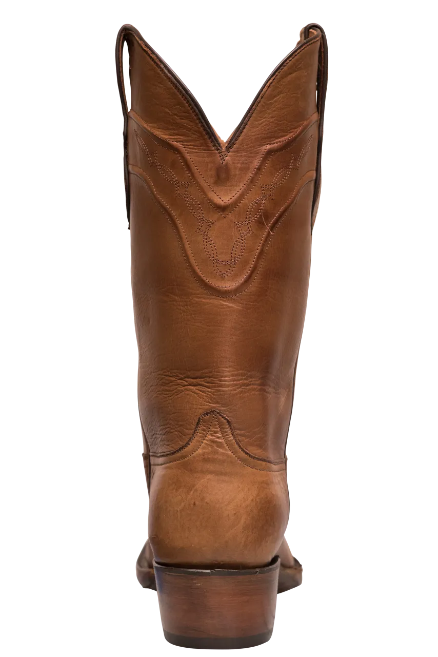 Black Jack Men's Burnished Ranchito Cowboy Boots - Peanut Brown