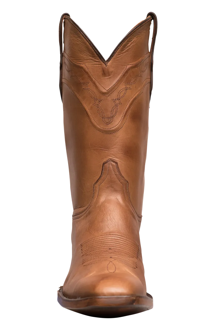 Black Jack Men's Burnished Ranchito Cowboy Boots - Peanut Brown