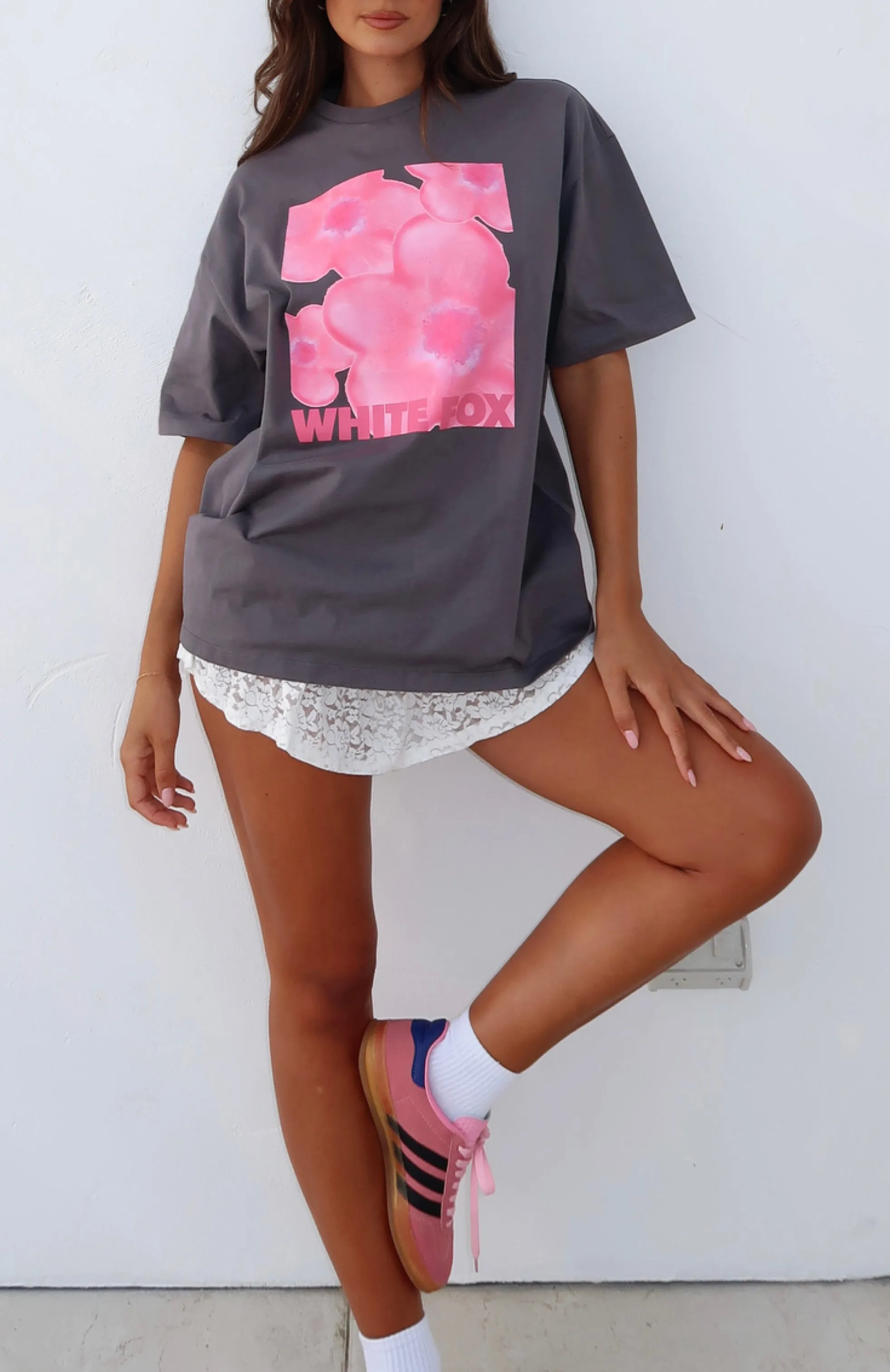 Bloom For You Oversized Tee Volcanic