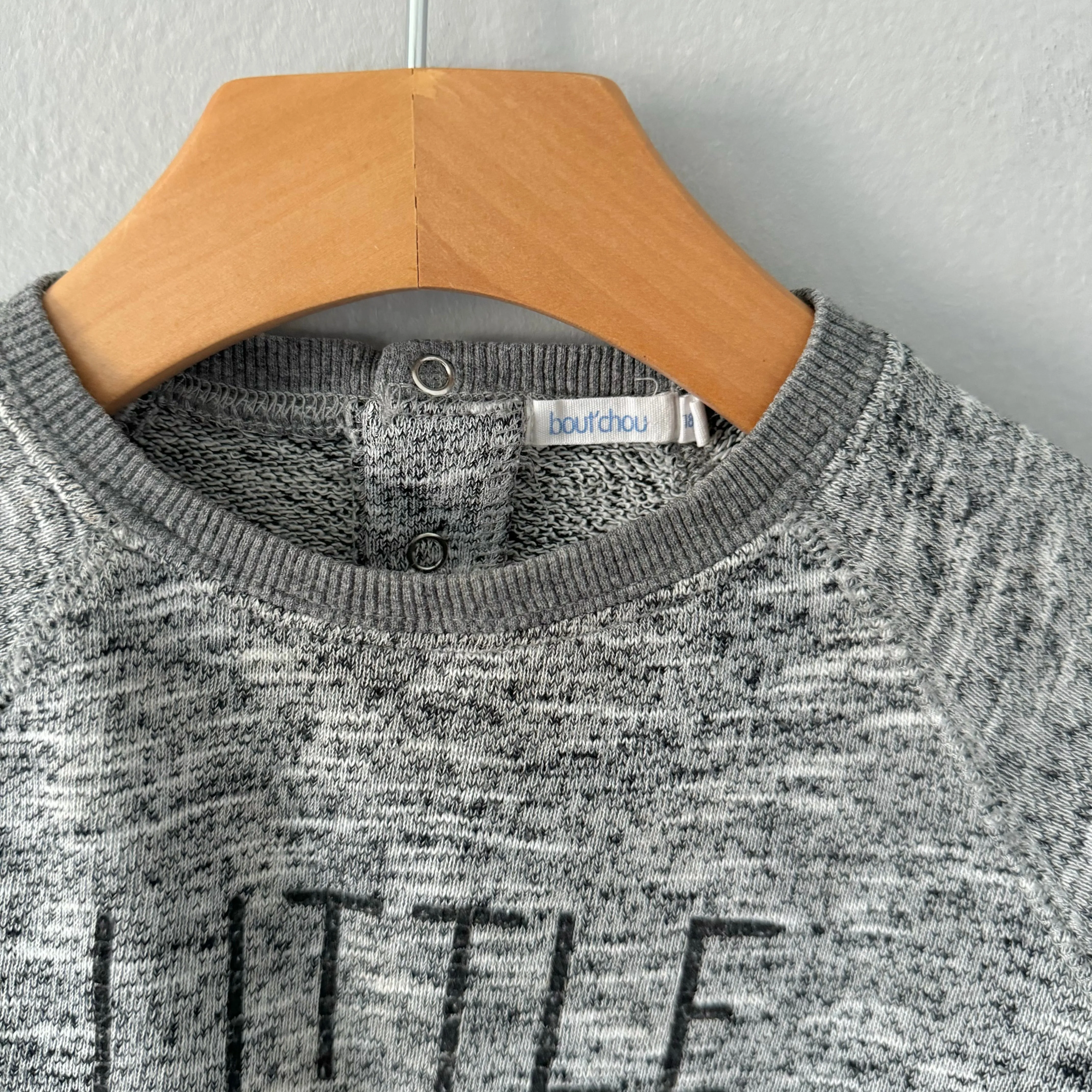 Bout chou / Dark grey sweatshirt / 18M