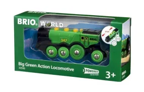 BRIO BIG GREEN ACTION LOCOMOTIVE