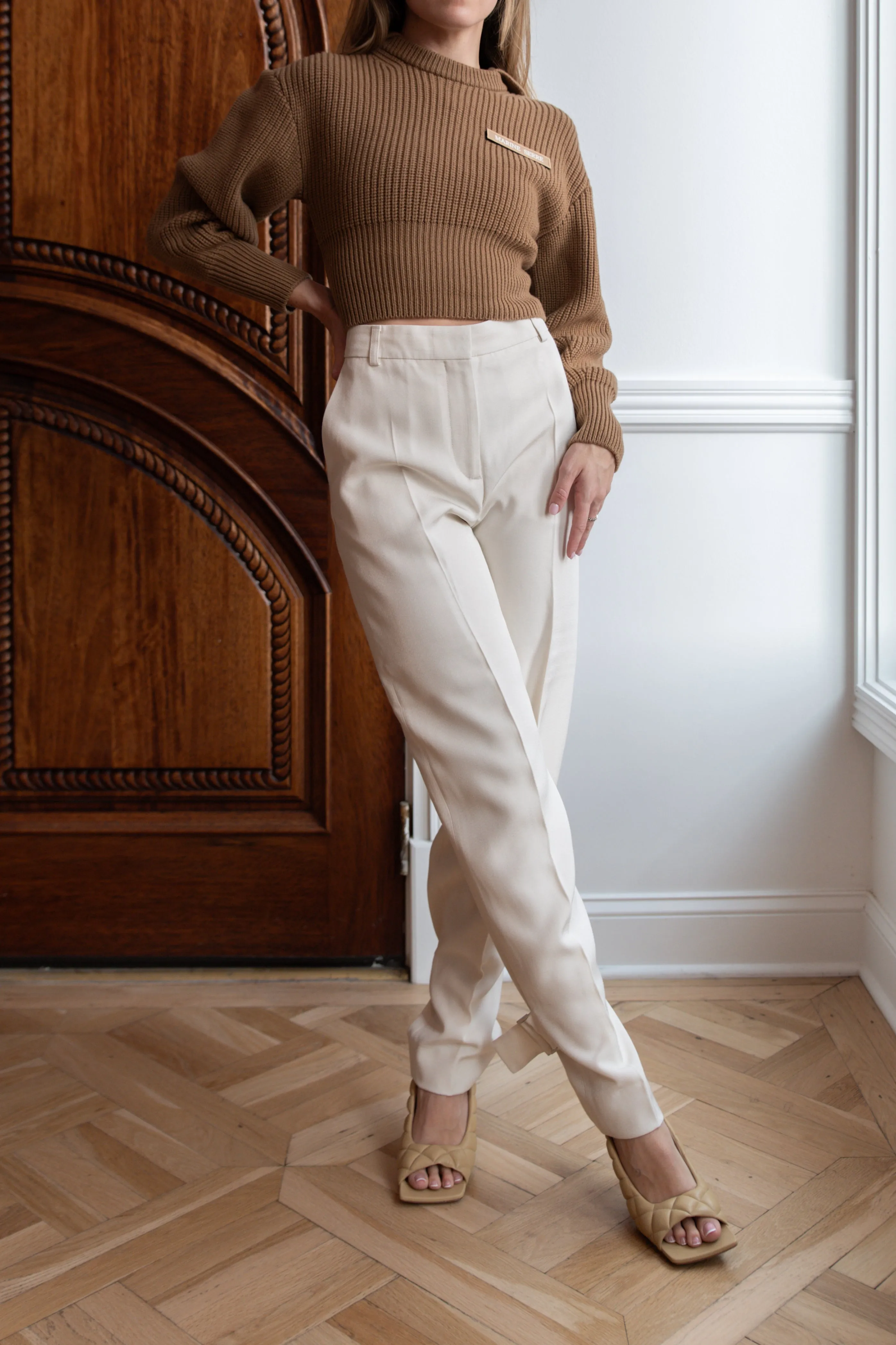 Buckled Slouch Trousers