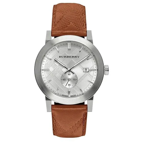 Burberry BU9904 Men's The City Silver Brown 40mm Watch