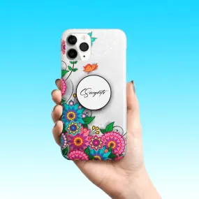 Butterfly Floral Slim Phone Case Cover For Samsung