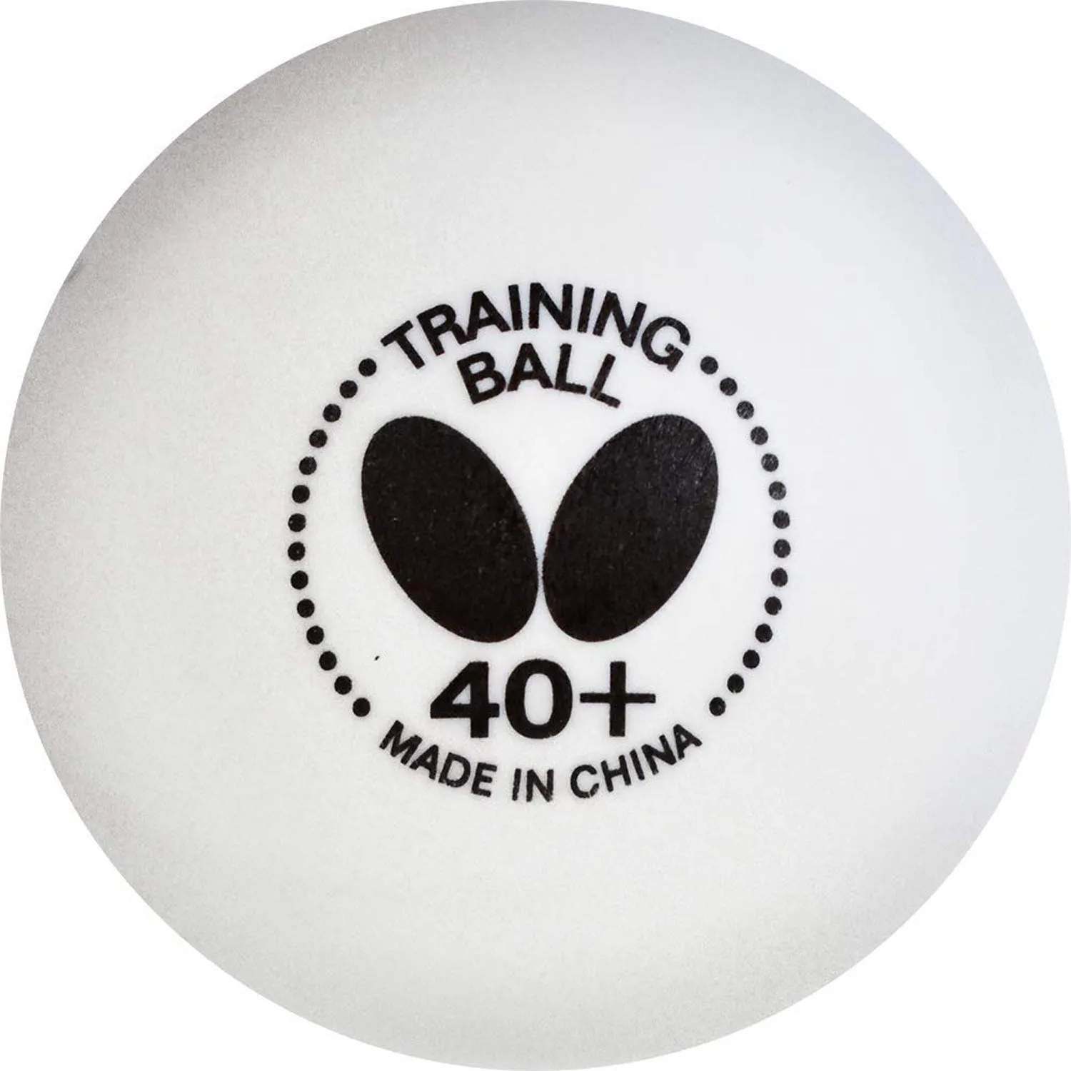 Butterfly Trinning 40 Plus Table Tennis Balls, Pack Of 6 - White