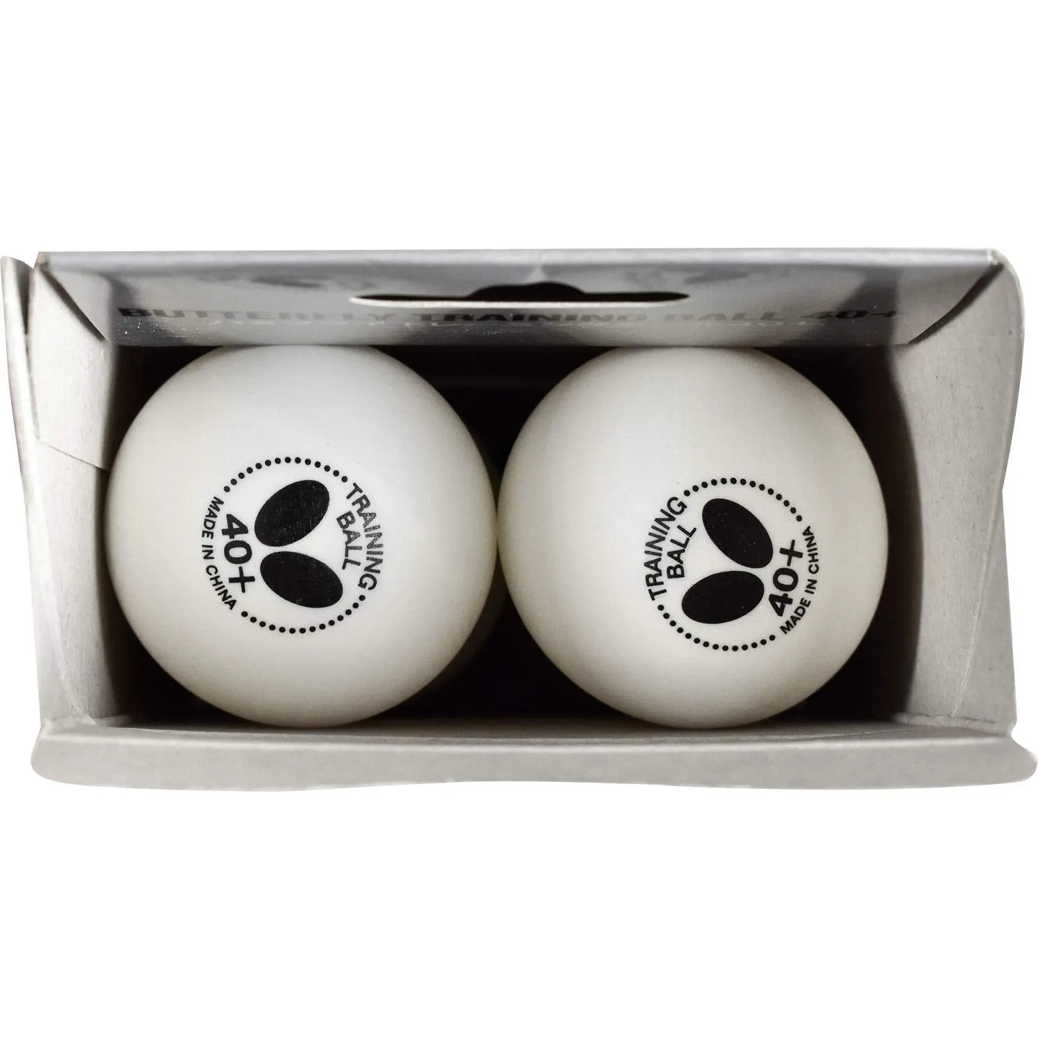 Butterfly Trinning 40 Plus Table Tennis Balls, Pack Of 6 - White