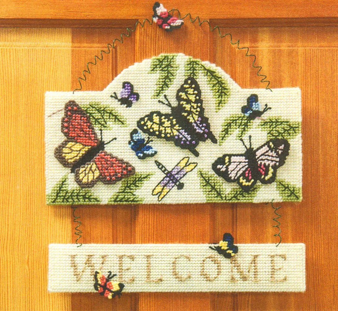 Butterfly Welcome Sign Pattern