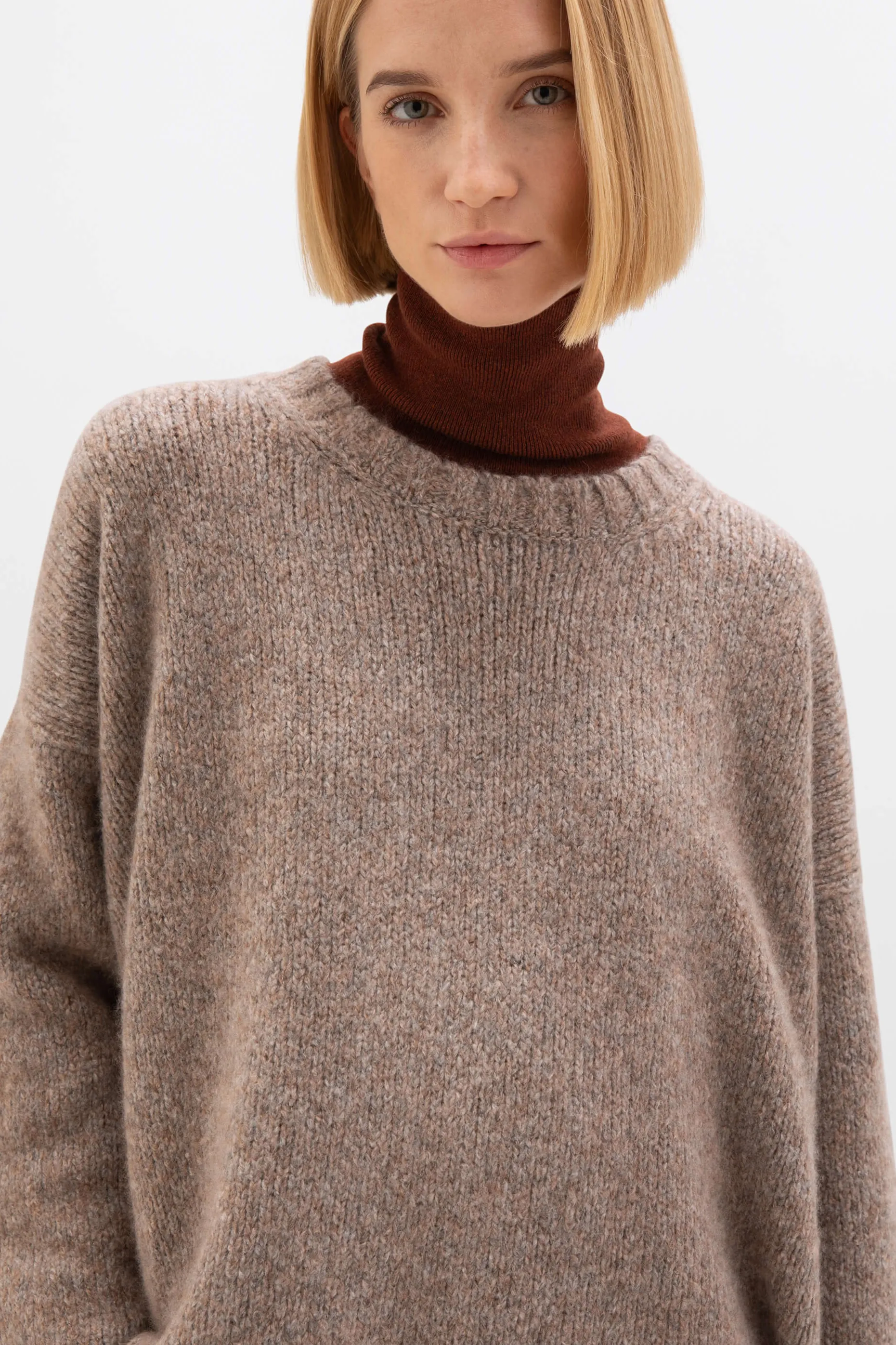 Cashmere Bouclé Slouch Jumper