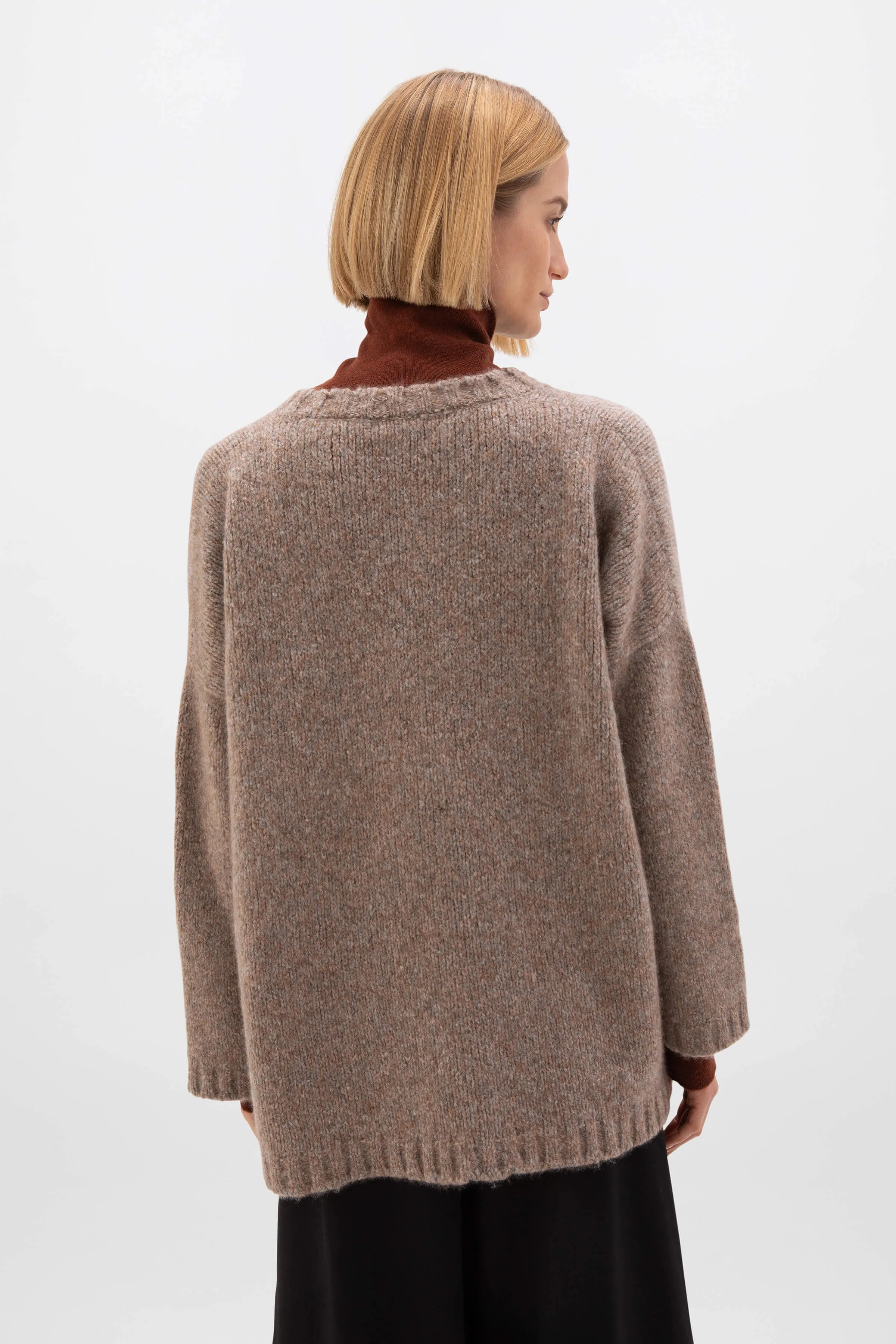 Cashmere Bouclé Slouch Jumper