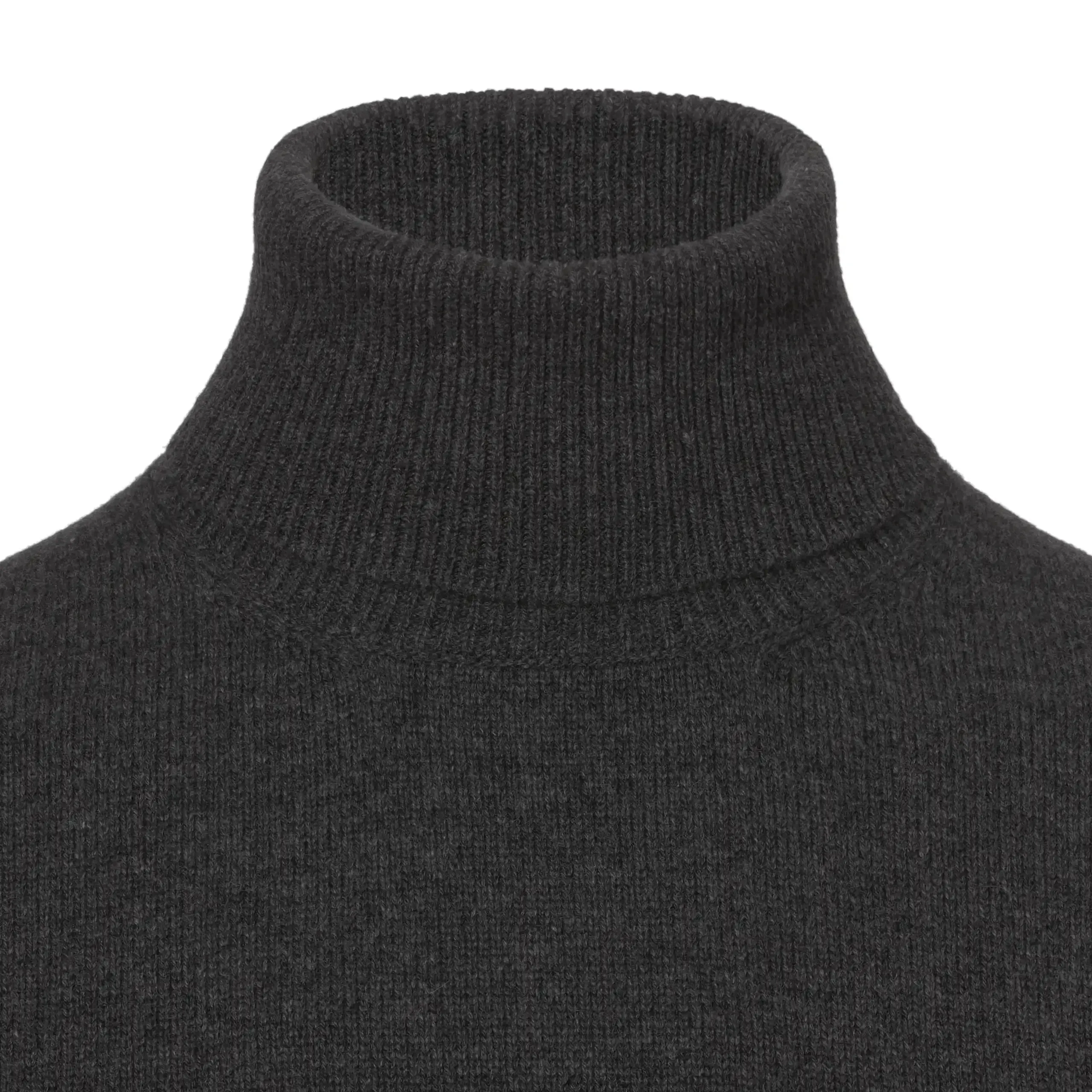 Cashmere Turtleneck Sweater in Dark Grey