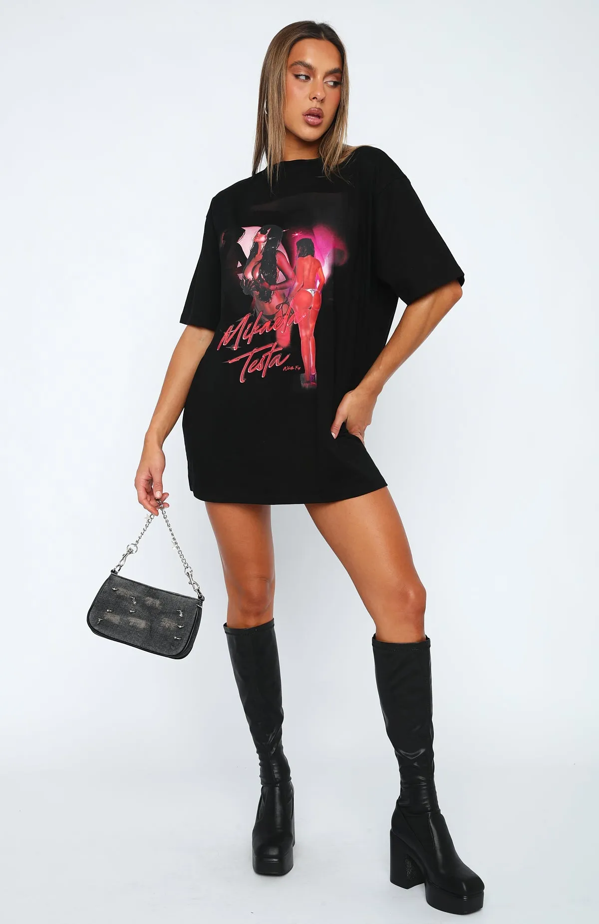 Censored Oversized Tee Black