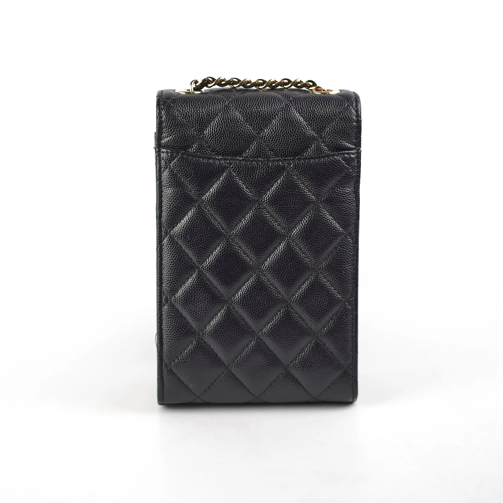 Chanel Caviar Quilted Phone Holder Crossbody