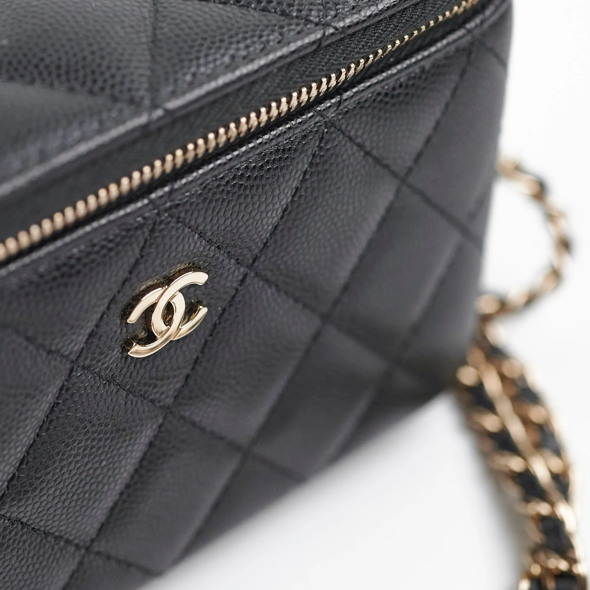 Chanel Caviar Vanity Black 31 Series