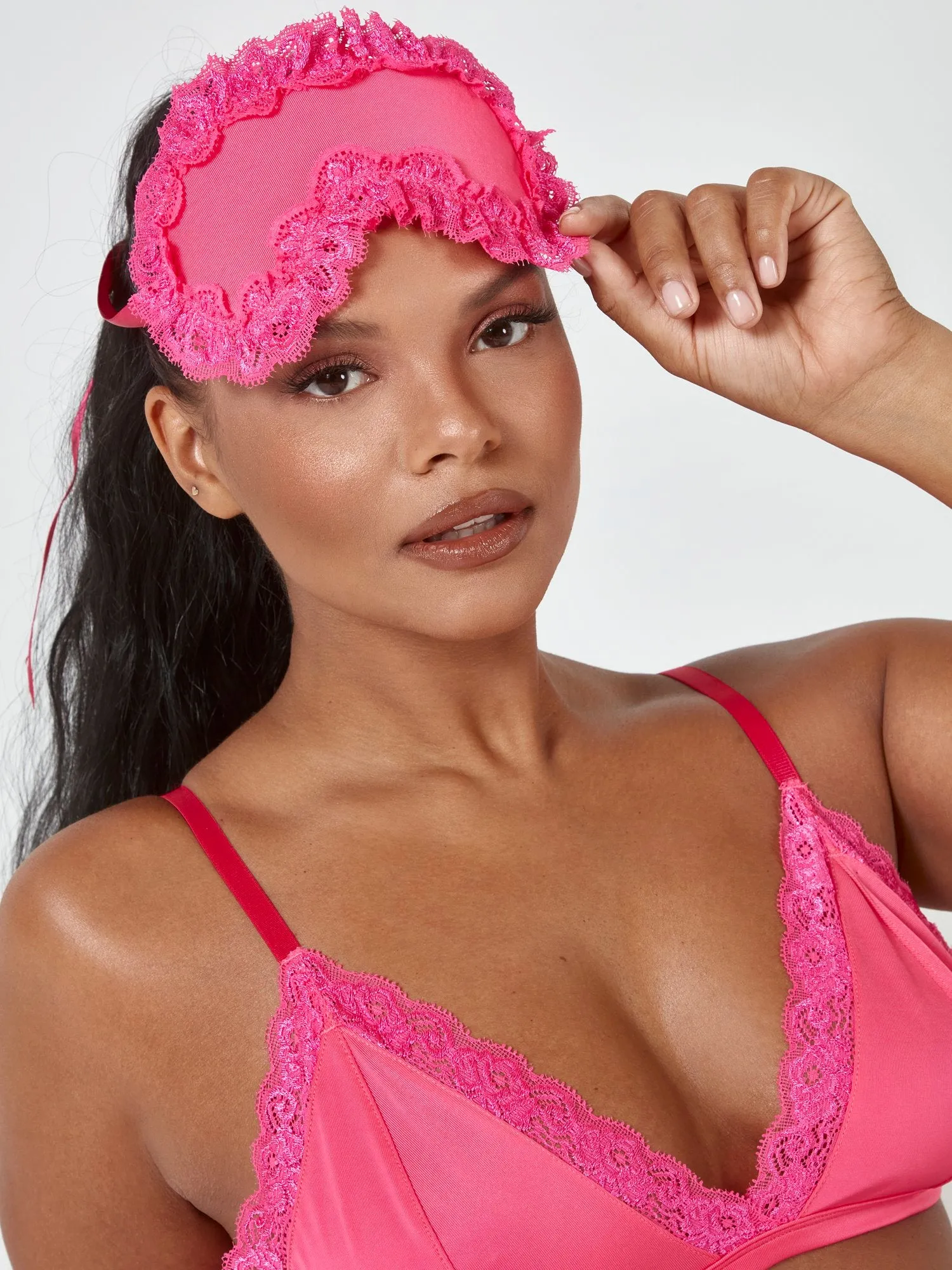 Chanelle Eyemask Lingerie Set