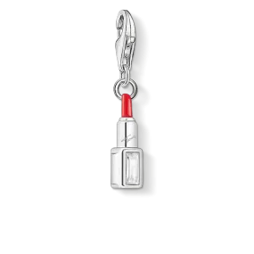 CHARM CLUB STERLING SILVER RED LIPSTICK CHARM