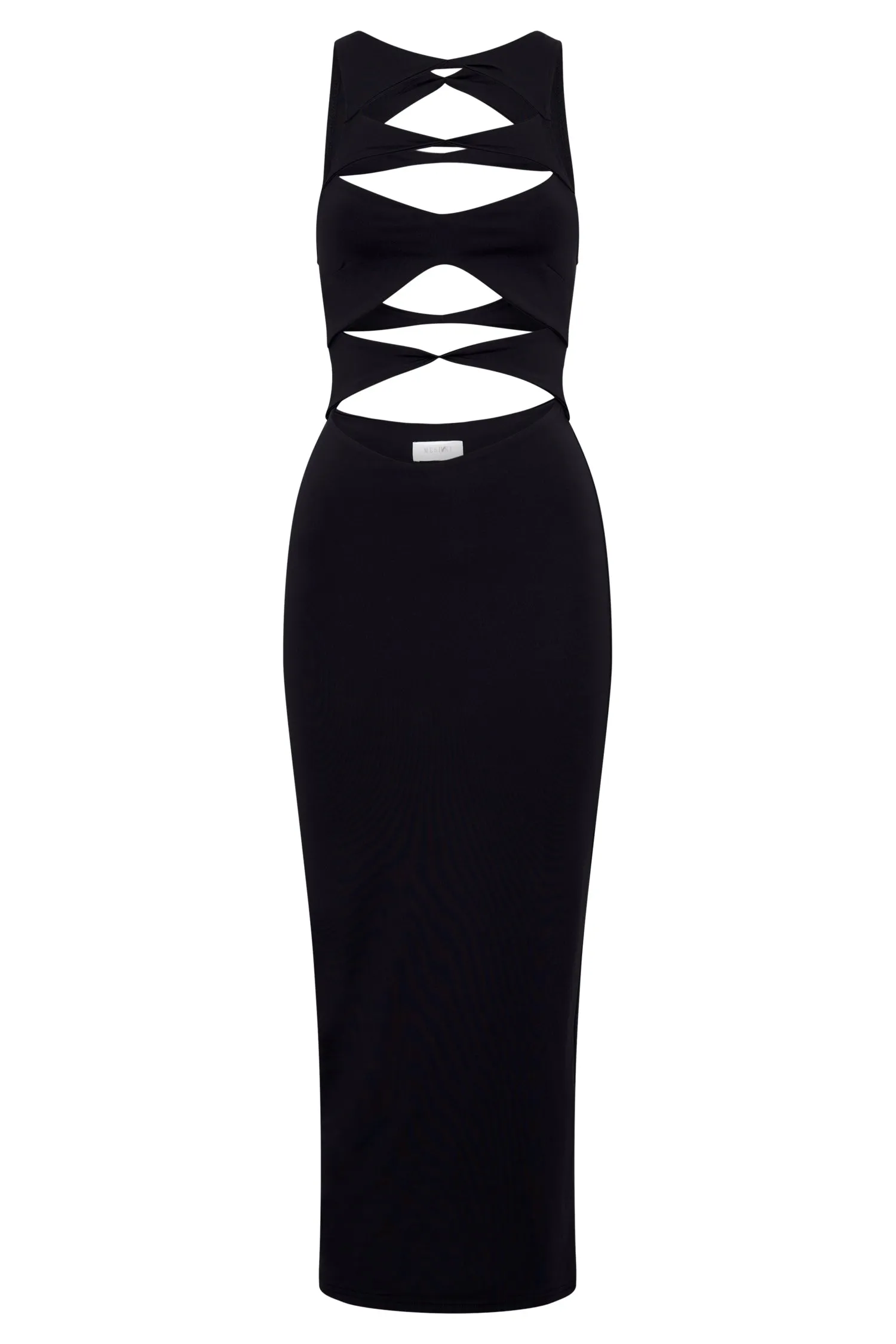 Chloe Cut Out Maxi Dress - Black