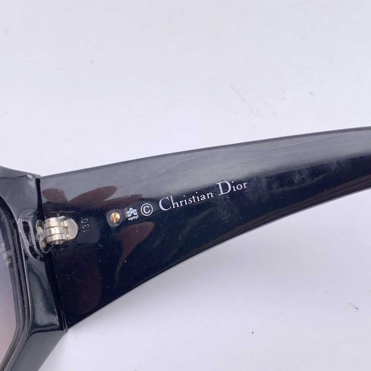 Christian Dior Vintage Black Optyl Sunglasses 2230 90 64/10 130 mm