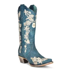 Corral A4361 Handcrafted Navy Blue Cowgirl Boots