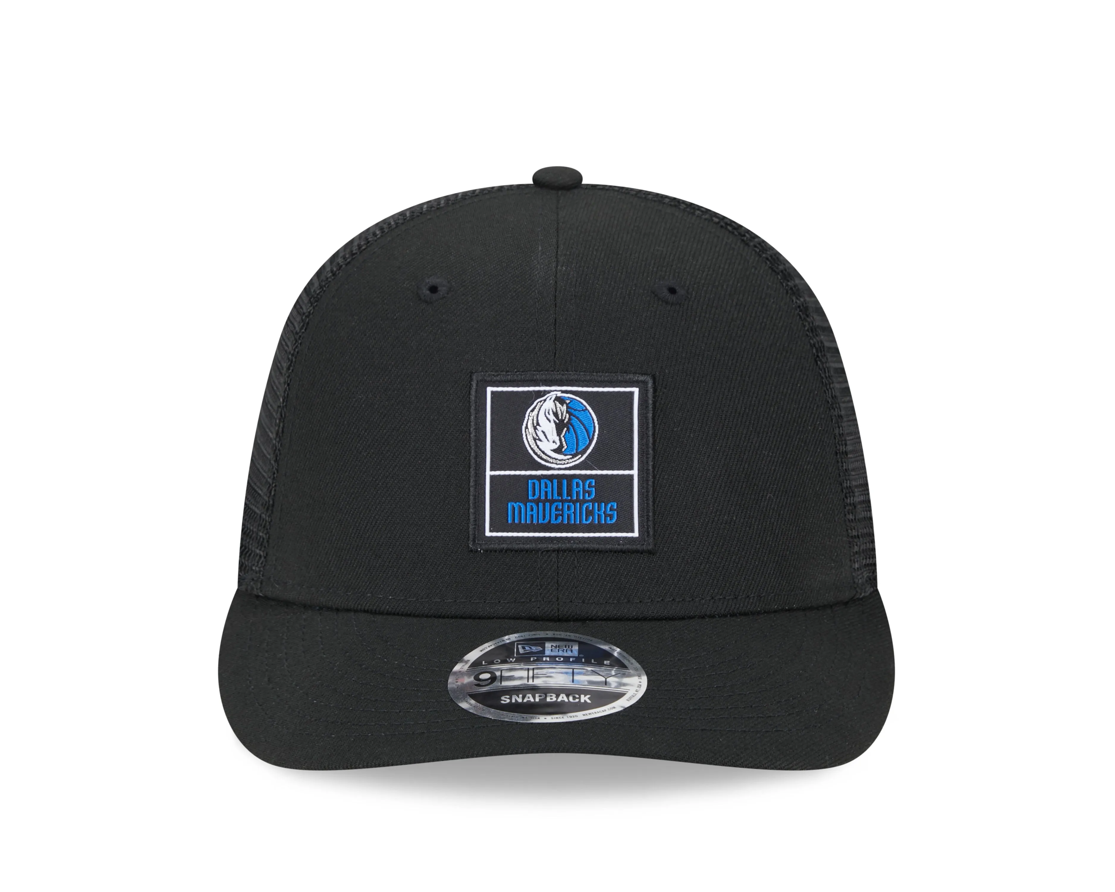 DALLAS MAVERICKS NEW ERA BLACK PATTERNED ADJUSTABLE CAP