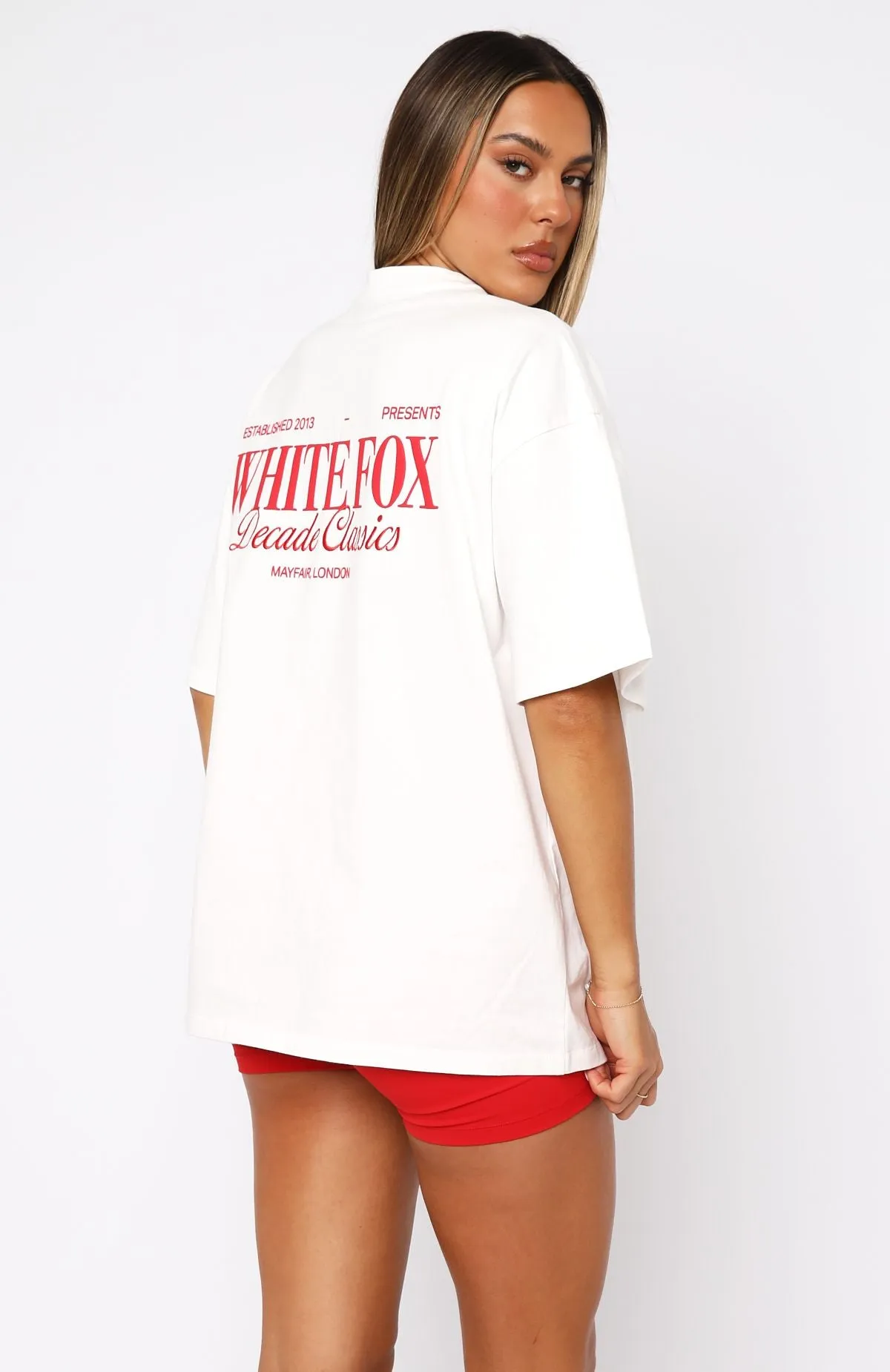 Decade Classics Essential Oversized Tee White