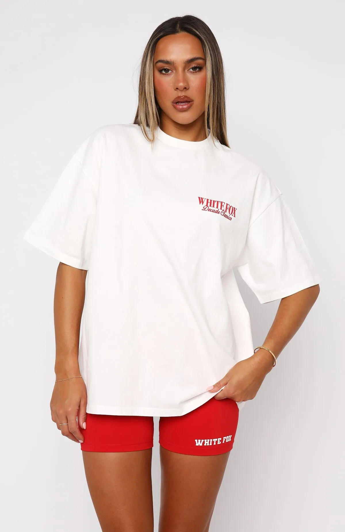 Decade Classics Essential Oversized Tee White