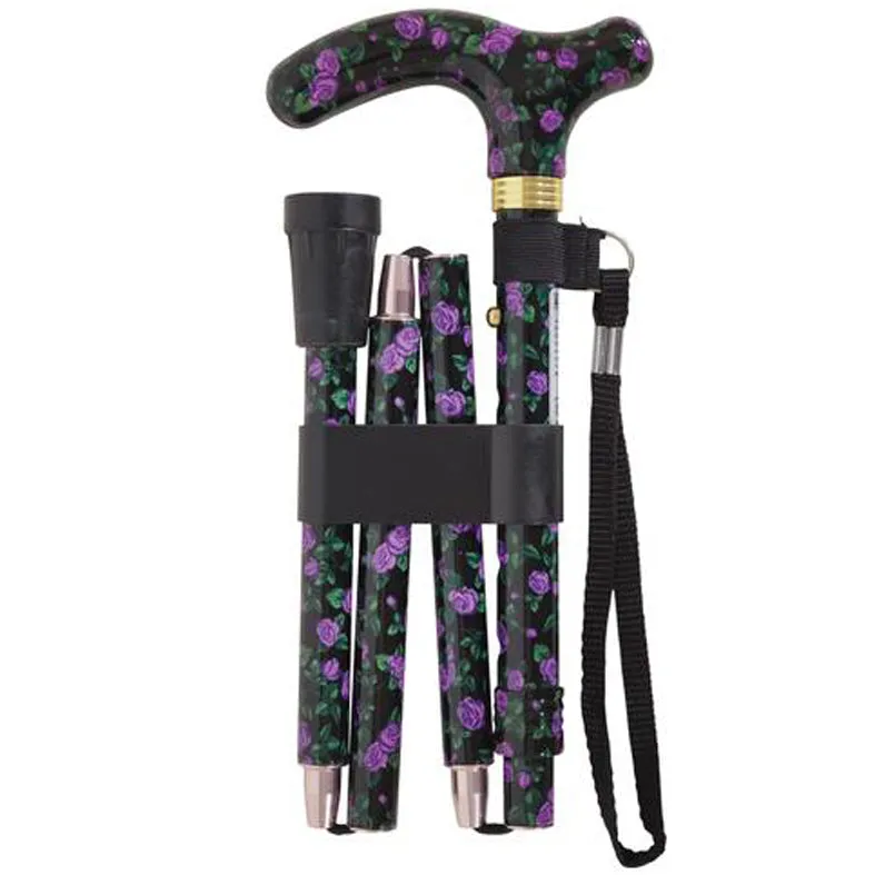 Deluxe Folding Patterned Walking Canes